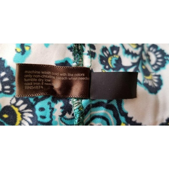 The Limited Women’s Paisley Print Long Sleeve Button-Up Collared Blouse Small - Picture 10 of 11